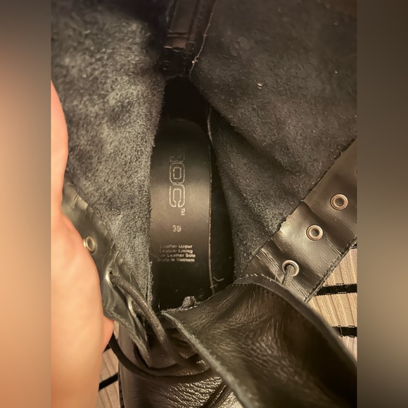 ROC Mascot Leather Lace-Up Heeled Boot size 39 - Picture 15 of 15